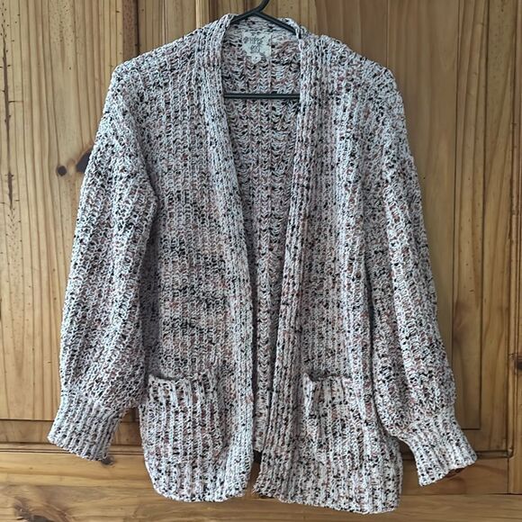 Hippee Rose Open Front Chunky Cardigan - Picture 1 of 6